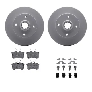 R1 Concepts WDWH1-74012 Brake Rotor- Carbon Coated W/ Ceramic Pads & Hdw